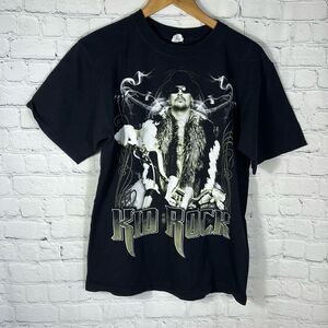 Kid Rock Tour 07 Faded Black Band Tee Concert Shirt size M Medium